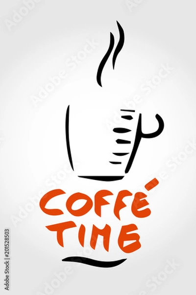 Fototapeta Logo Coffee Time