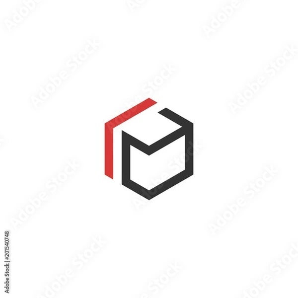 Obraz Box logo icon design