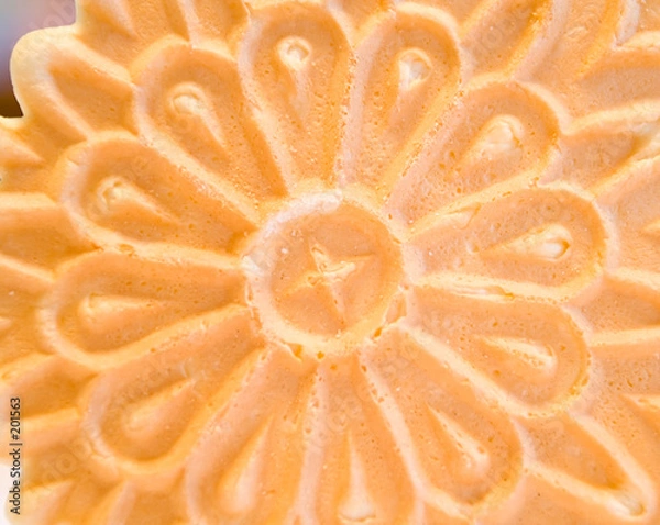 Fototapeta italian pizzelle cookie