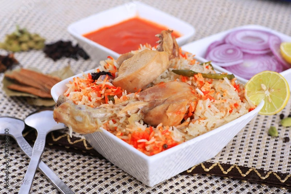 Obraz Chicken biryani