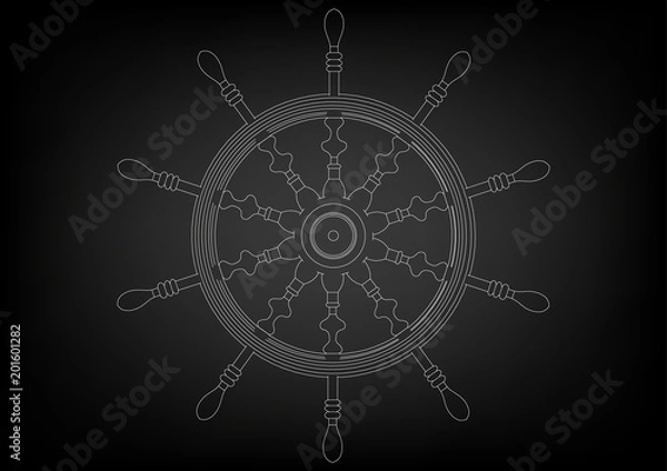 Fototapeta 3d model of the wheel