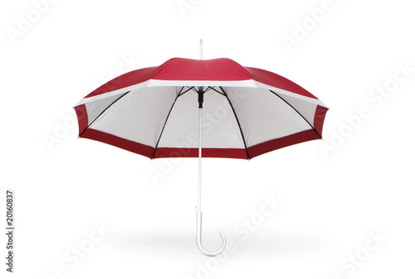 Fototapeta Colourful umbrella isolated on the white background