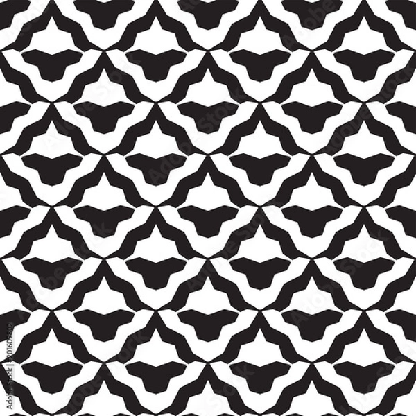 Fototapeta Retro pattrn in black and white