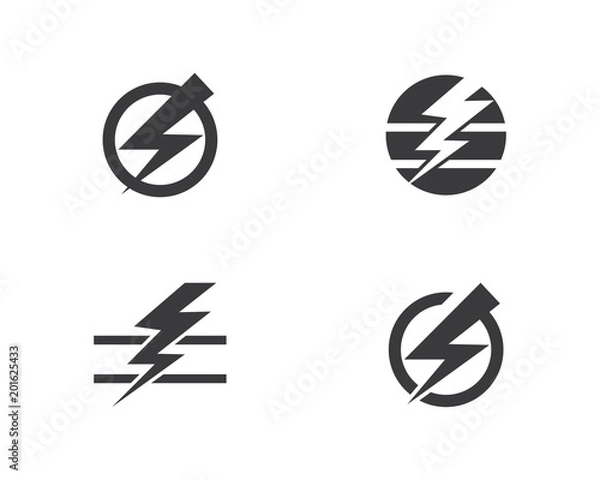 Fototapeta Lightning Logo Template