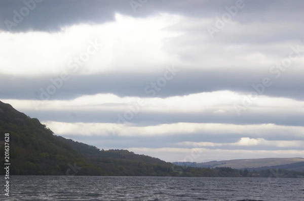 Fototapeta Mountains and Clouds
