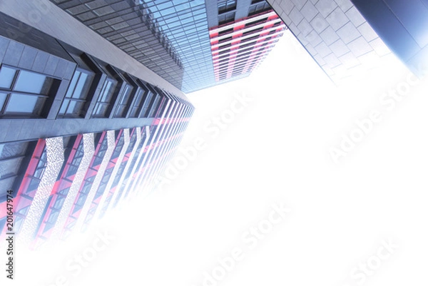 Fototapeta Building with white background