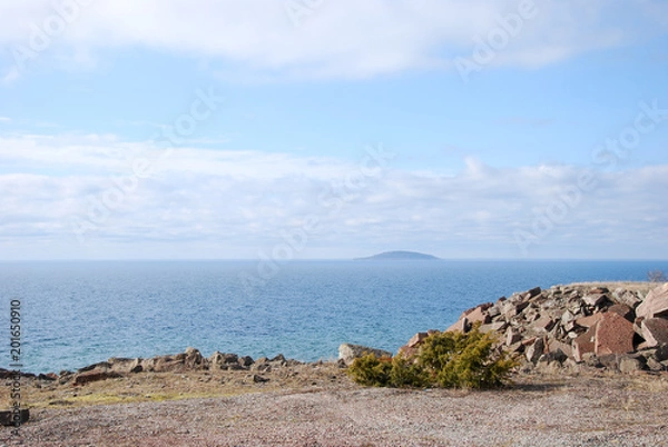 Obraz Island by a rocky coast