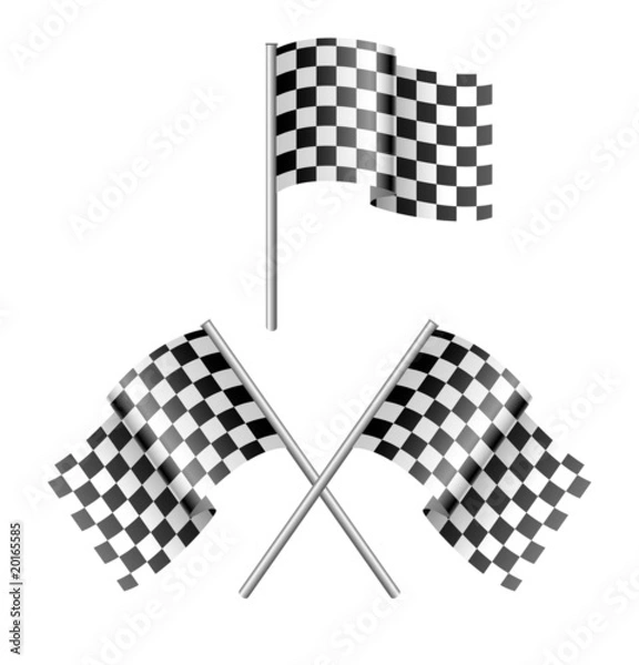 Fototapeta checkered flag