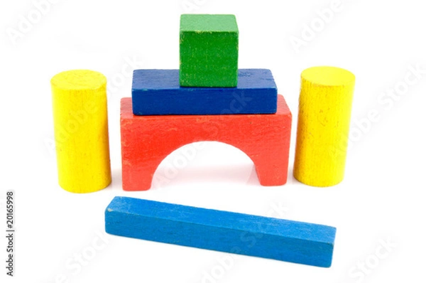 Obraz Colored toy blocks
