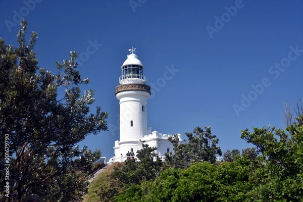 Fototapeta Byron Bay, Australia - Dec 25, 2017. The most easterly point of the australian mainland; the lighthouse of Cape Byron.