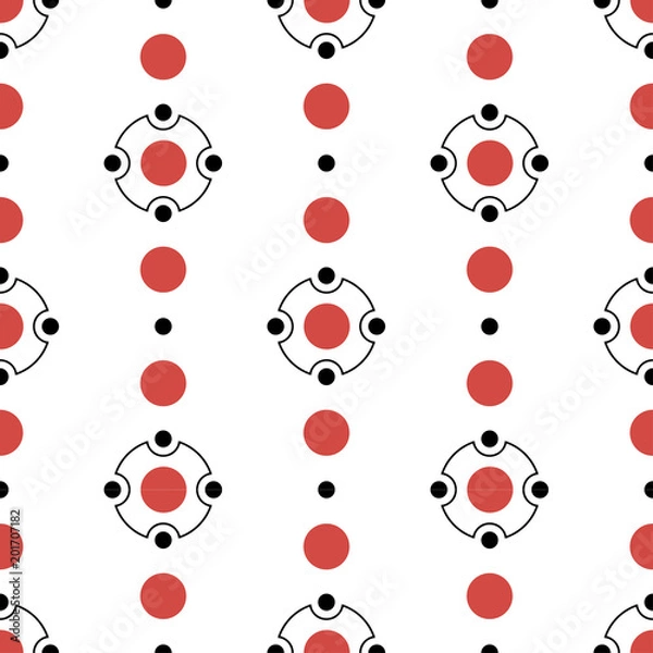 Obraz abstract geometric composition ornamet texture background pattern textile weave