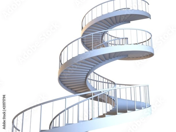 Obraz Spiral strairs isolated