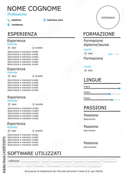 Obraz Curriculum_resume
