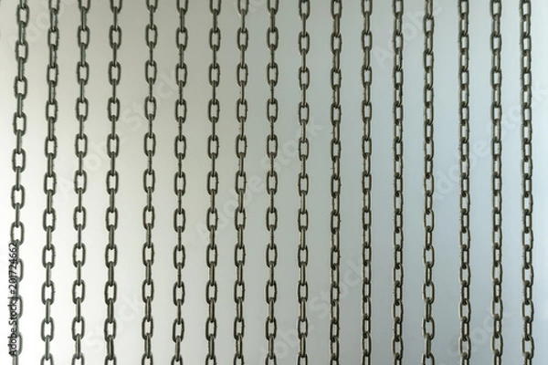 Fototapeta Vertical chains rows texture background