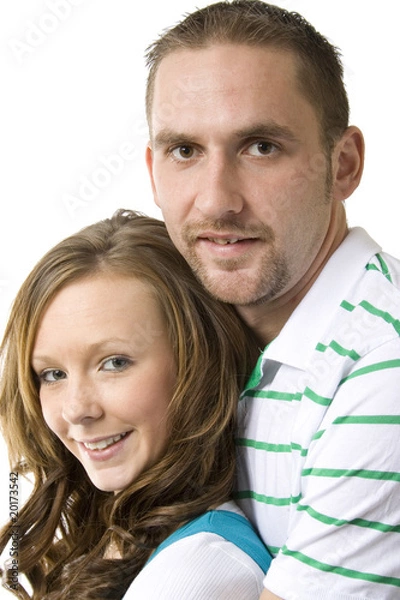 Obraz Young couple close up