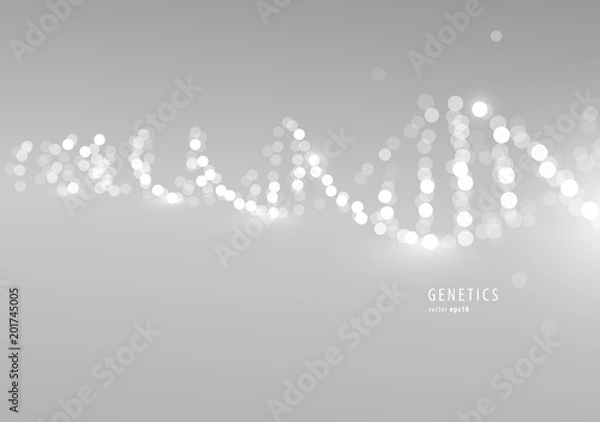 Fototapeta DNA shining spiral