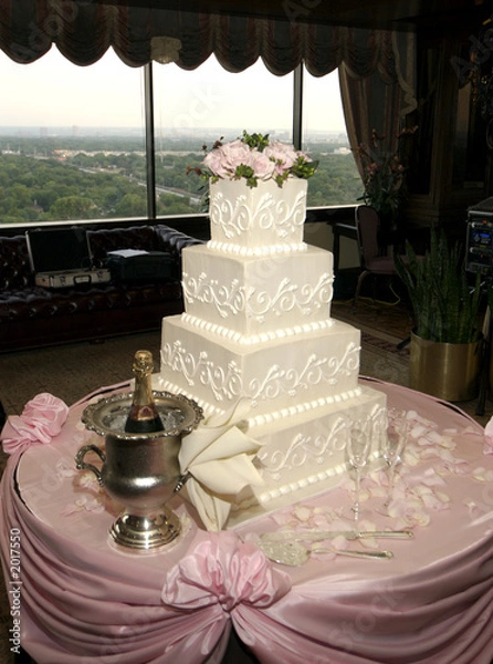 Obraz bride's wedding cake