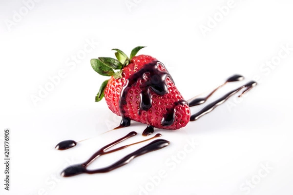 Obraz Fragole con glassa con Aceto Balsamico di Modena IGP
