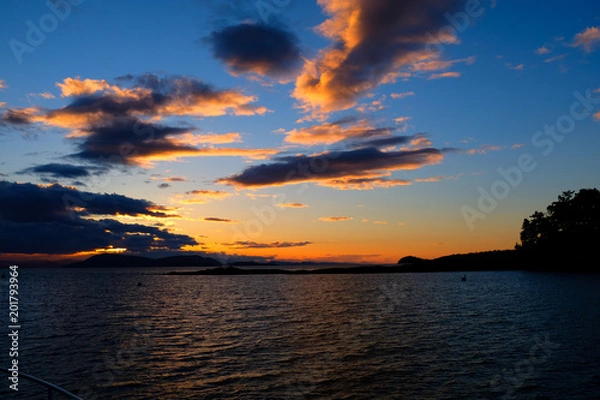 Fototapeta Sucia Island sunset