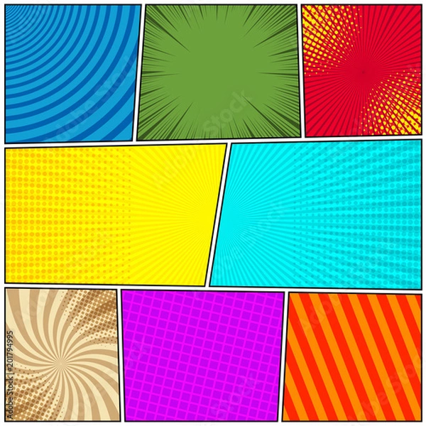 Obraz Comic colorful background