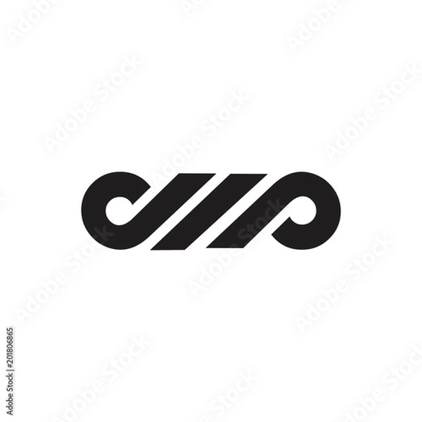 Obraz letter dip logo vector