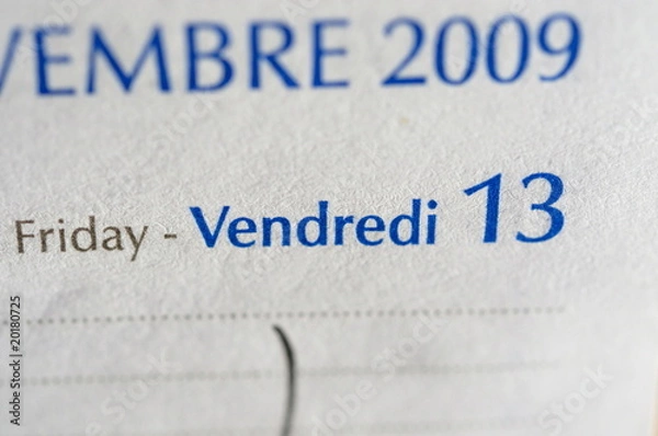 Fototapeta vendredi 13