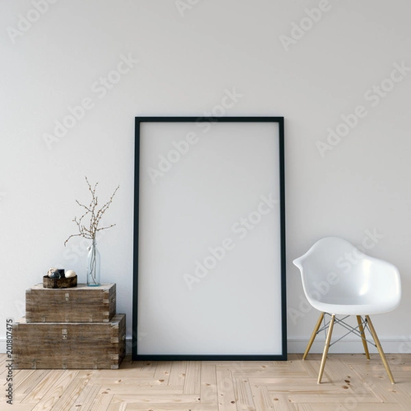 Fototapeta Mockup Poster Frame Interior