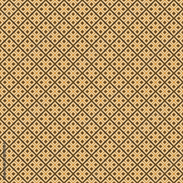 Fototapeta Ancient Geometric pattern in repeat. Fabric print. Seamless background, mosaic ornament, ethnic style.