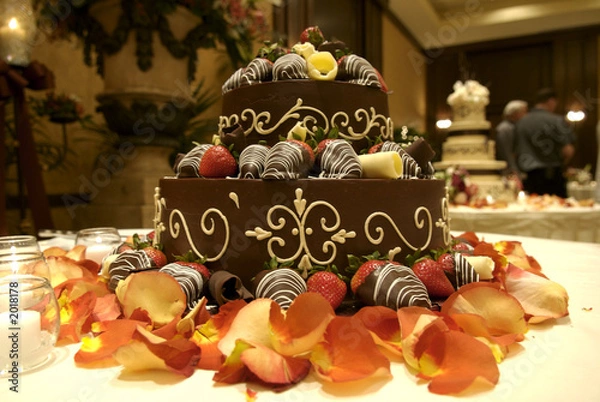 Obraz grooms wedding cake