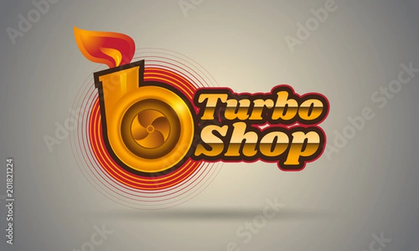 Obraz Car tuning logo template design