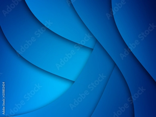 Fototapeta Blue Template Abstract background
