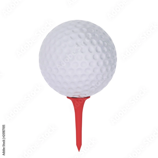 Obraz Golf ball on tee