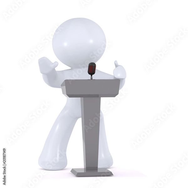 Obraz Giving the lecture