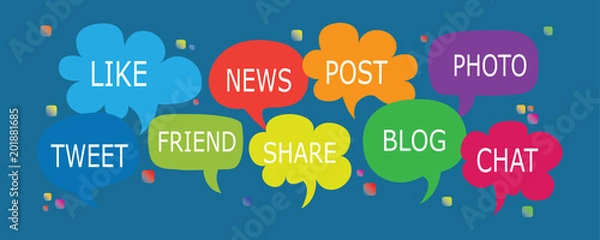 Obraz Web Marketing concept graphic icons.