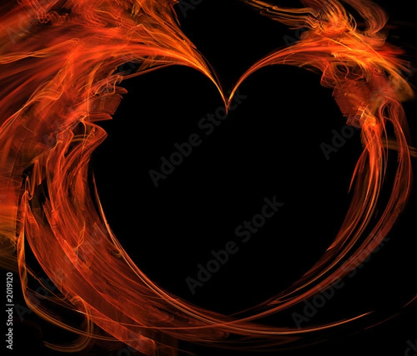 Obraz heart on fire