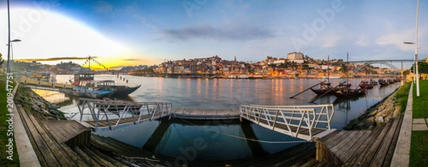 Obraz Oporto Ribeira panoramic