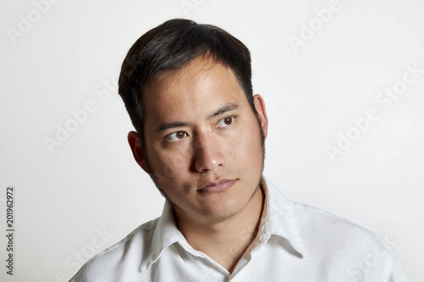 Fototapeta Man with Serious Expression