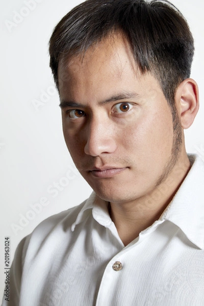 Fototapeta Man with Serious Expression