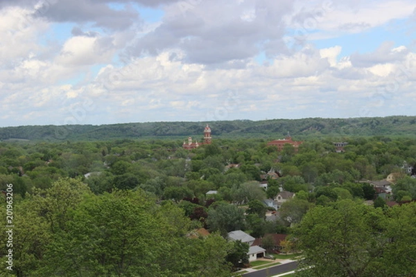 Fototapeta Landscape of New Ulm, Minnesota