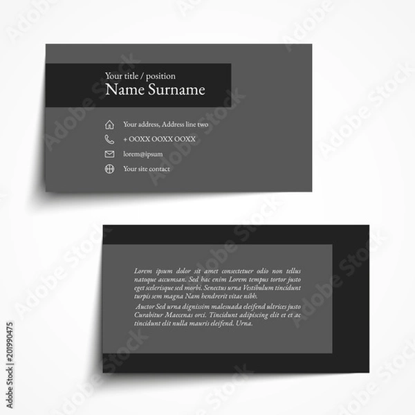 Fototapeta Business card