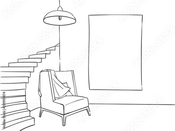 Obraz Luxury bedroom interior