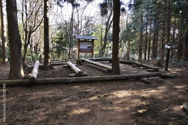 Fototapeta 鐘ヶ嶽の山頂