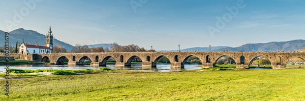 Obraz Old stone bridge panoramic