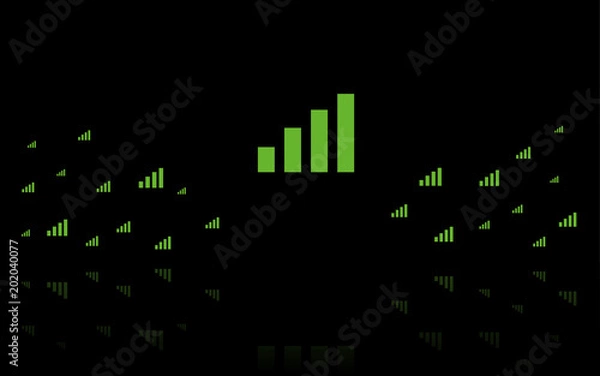 Obraz Verbindung Balken - Reflektierend Schwarz