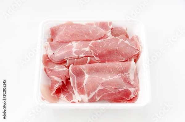 Fototapeta 豚肩ロース薄切り