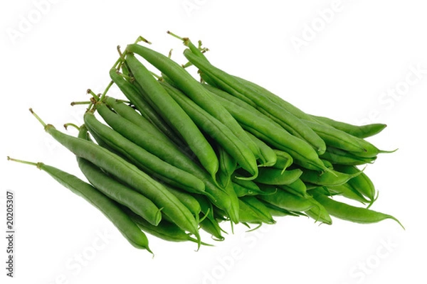 Obraz Stangenbohnen freigestellt