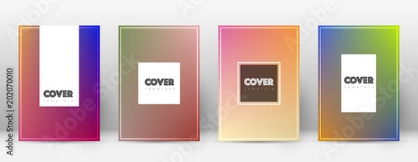 Fototapeta Flyer layout. Hipster unequaled template for Brochure, Annual Report, Magazine, Poster, Corporate Presentation, Portfolio, Flyer. Amazing gradient cover page.