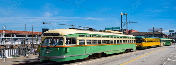 Fototapeta Zabytkowe tramwaje