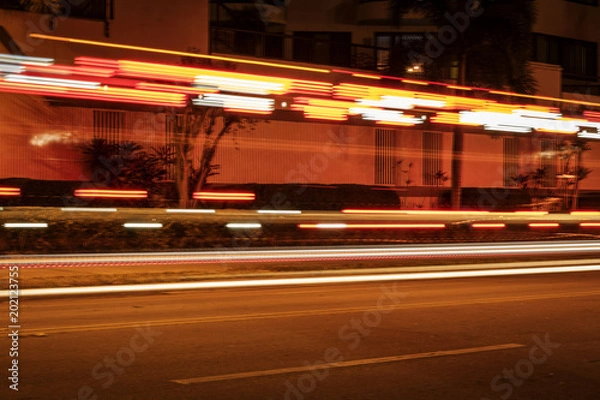 Obraz Street light trail 