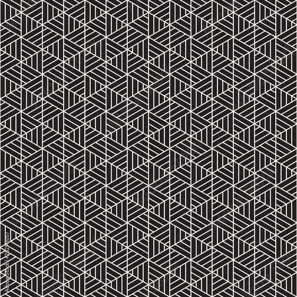 Fototapeta Vector seamless pattern. Modern stylish abstract texture. Repeating geometric tiles